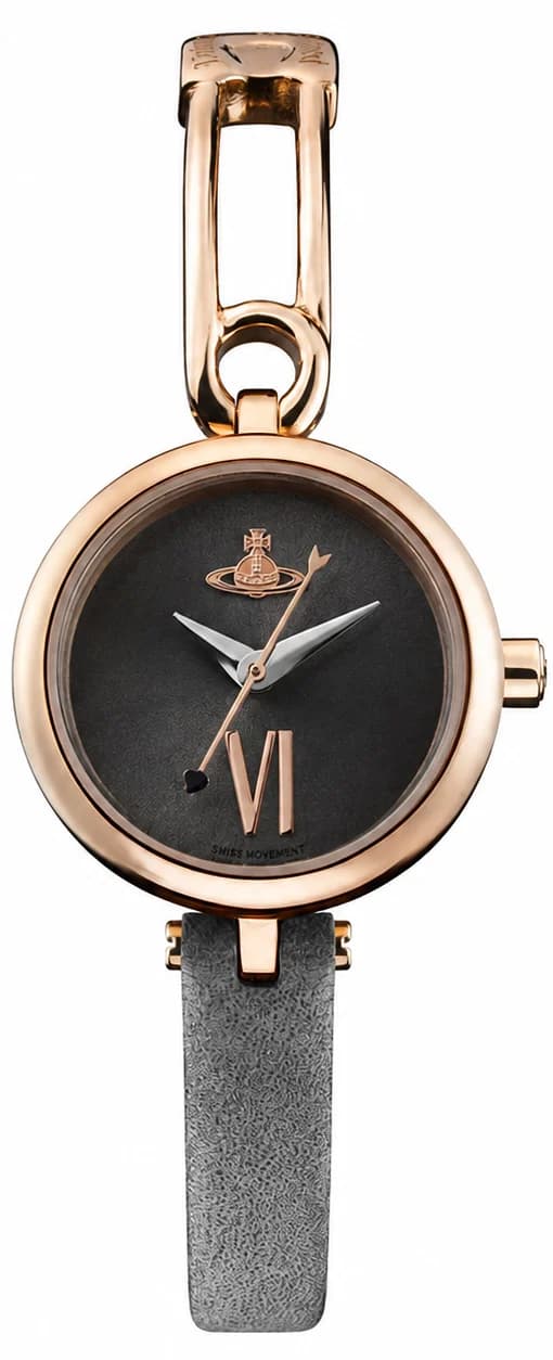 Montre Femme Vivienne Westwood Soho VV200RSGY cadran gris bracelet cuir