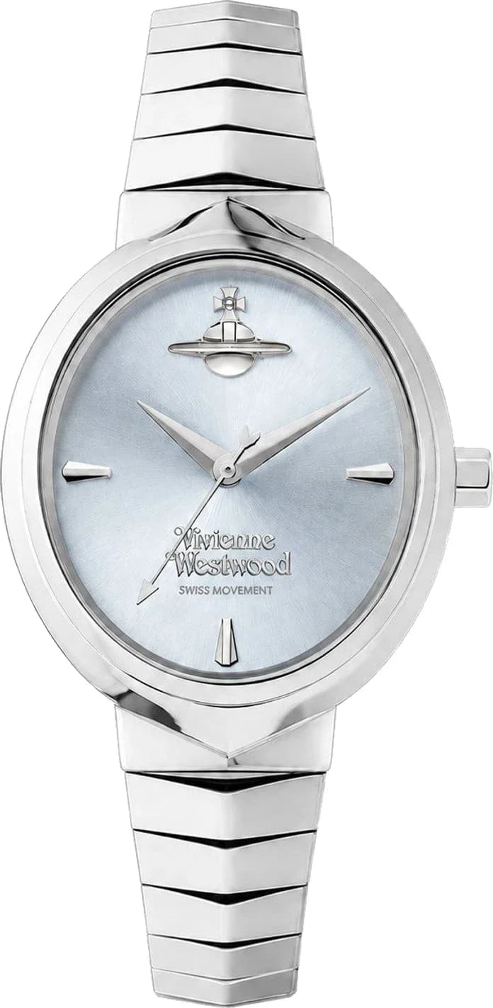 Montre Femme Vivienne Westwood Armour VV314LBLSL cadran bleu bracelet acier