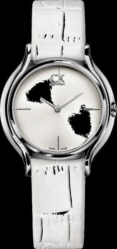 Montre Femme Calvin Klein Skirt K2U231K6 Quartz Cuir Blanc