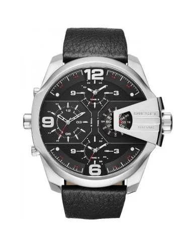 Montre Homme Diesel Uber Chief DZ7376 XXL Bracelet Cuir Noir