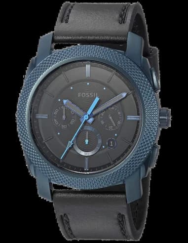 Montre Homme Fossil FS5361 Bracelet Cuir Noir