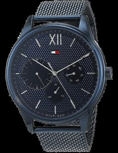 Montre Tommy Hilfiger 1791421 Acier et Maille Milanaise Bleue